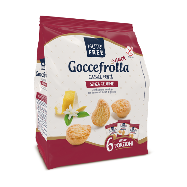 Nutrifree Goccefrolla Snack Frollini senza Glutine al Limone