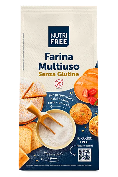 Nutrifree Farina Multiuso Farina Senza Glutine per Dolci e Salati