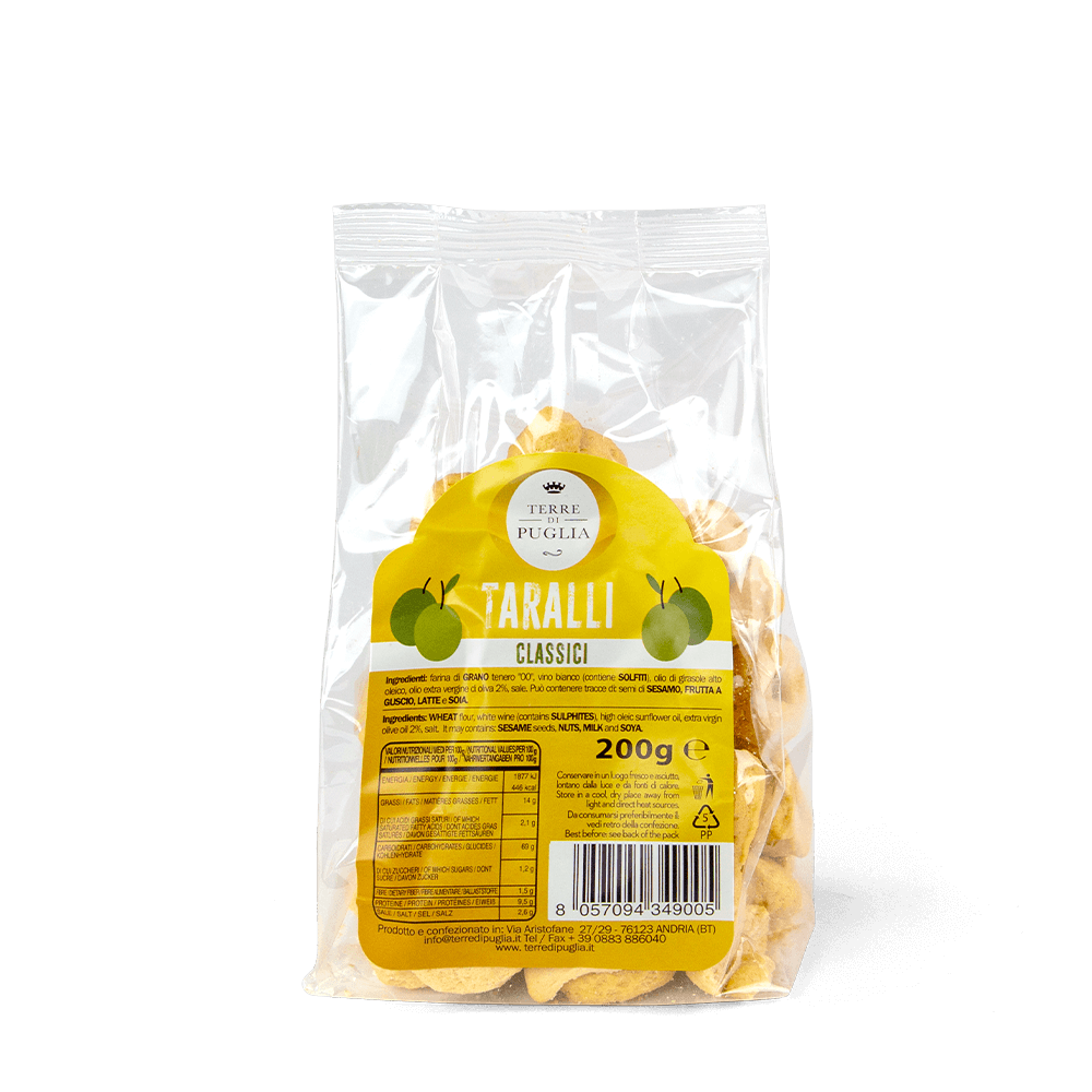 Terre di Puglia Tradizione taralli Classici olio oliva