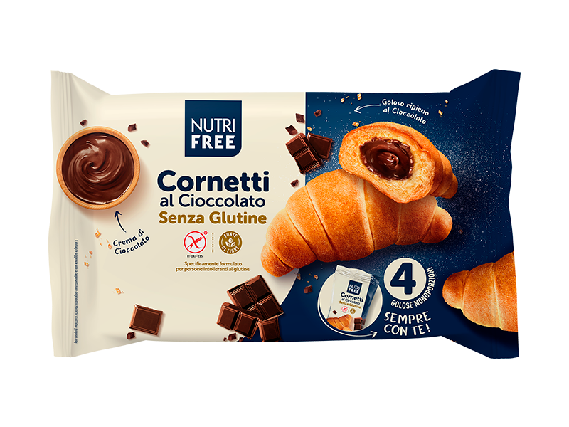 Nutrifree Cornetti cioccolato brioche 4 pezzi