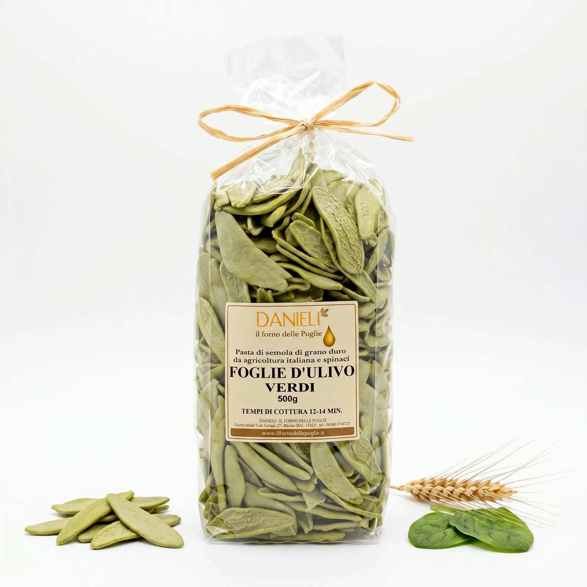 Danieli Orecchiette foglie ulivo spinaci pasta 500g