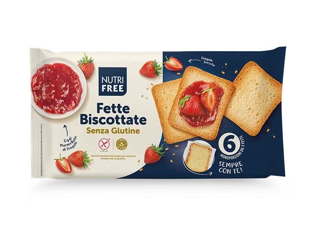 Nutrifree Colazione e Biscotti Fette Biscottate fette 6 monoporzioni