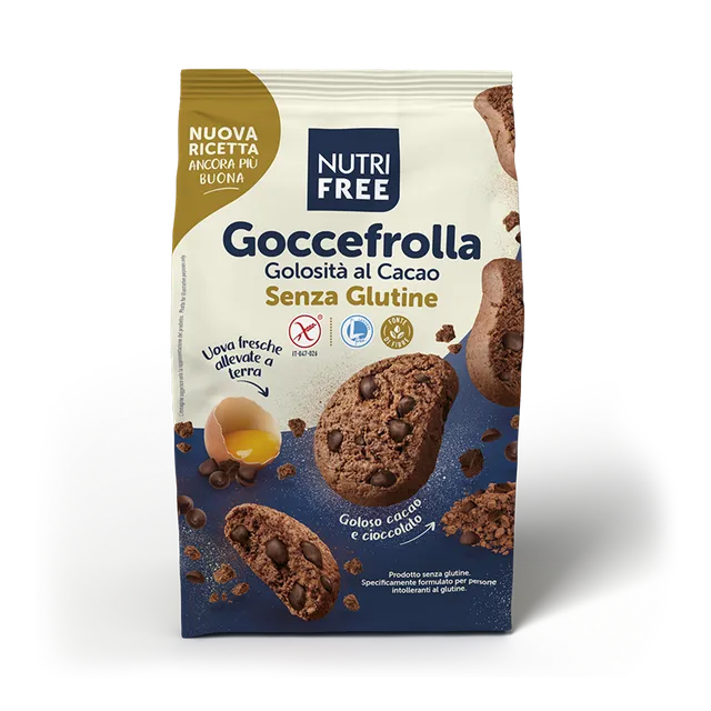 Nutrifree Goccefrolla Cacao biscotti senza glutine