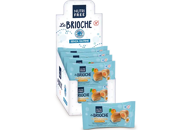 Nutrifree Le Brioche all'Albicocca Merendina senza Glutine 4 Pezzi