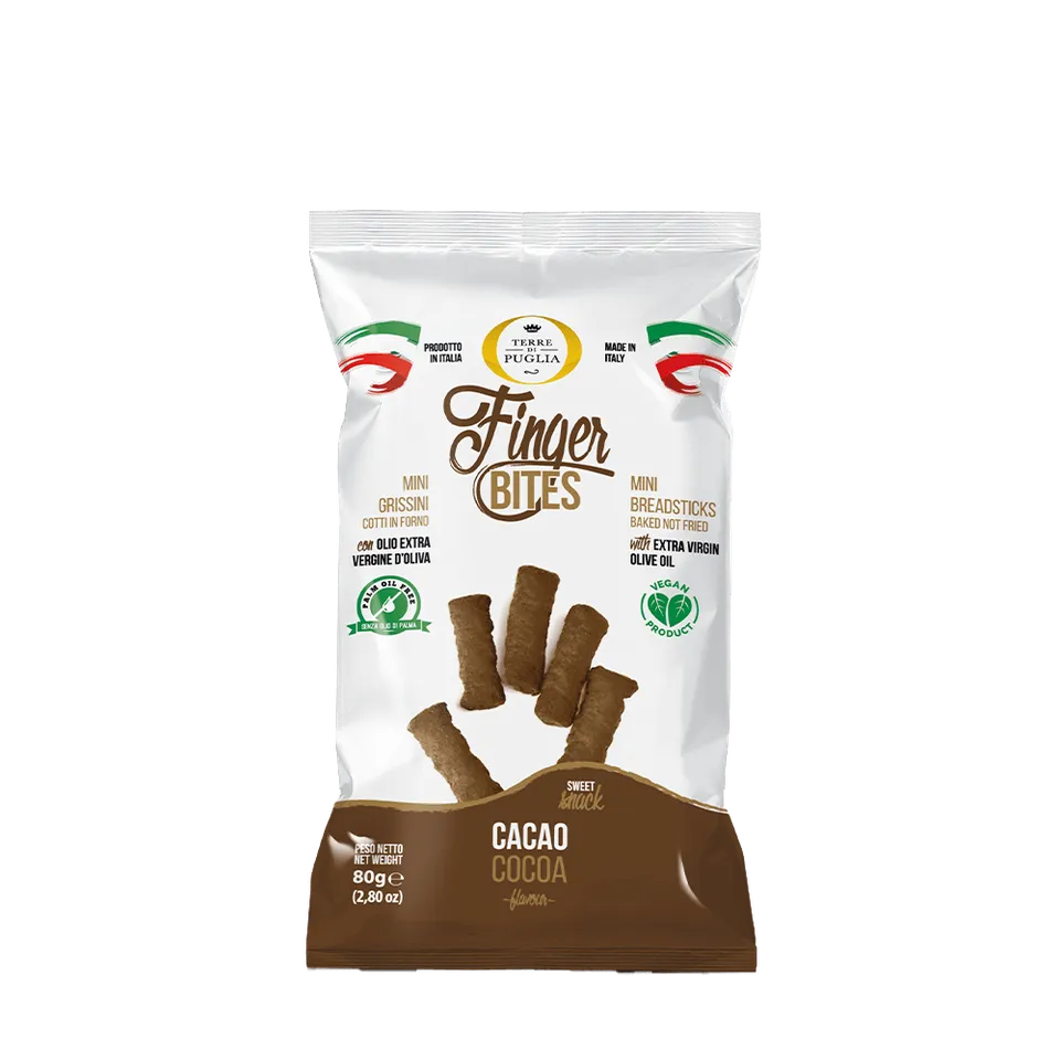 Terre di Puglia Finger Bites Cacao snack 80g