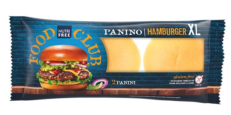 Nutrifree Pane Panino Hamburger XL 200gr senza lattosio