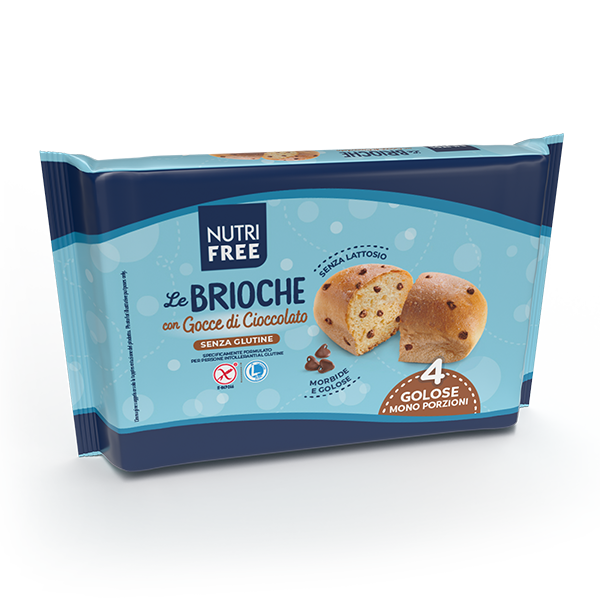 Nutrifree Le Brioche gocce cioccolato senza glutine merenda