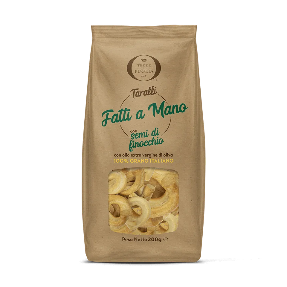 Terre di Puglia Taralli Fatti a Mano Finocchio 200g