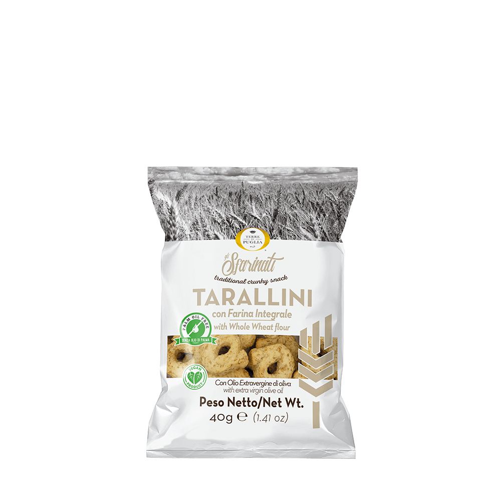 Terre di Puglia Sfarinati integrali snack 40g