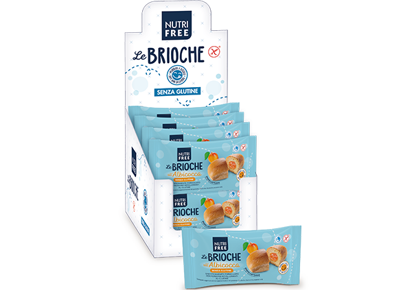 Nutrifree Le Brioche all'Albicocca Merendina senza Glutine 4 Pezzi