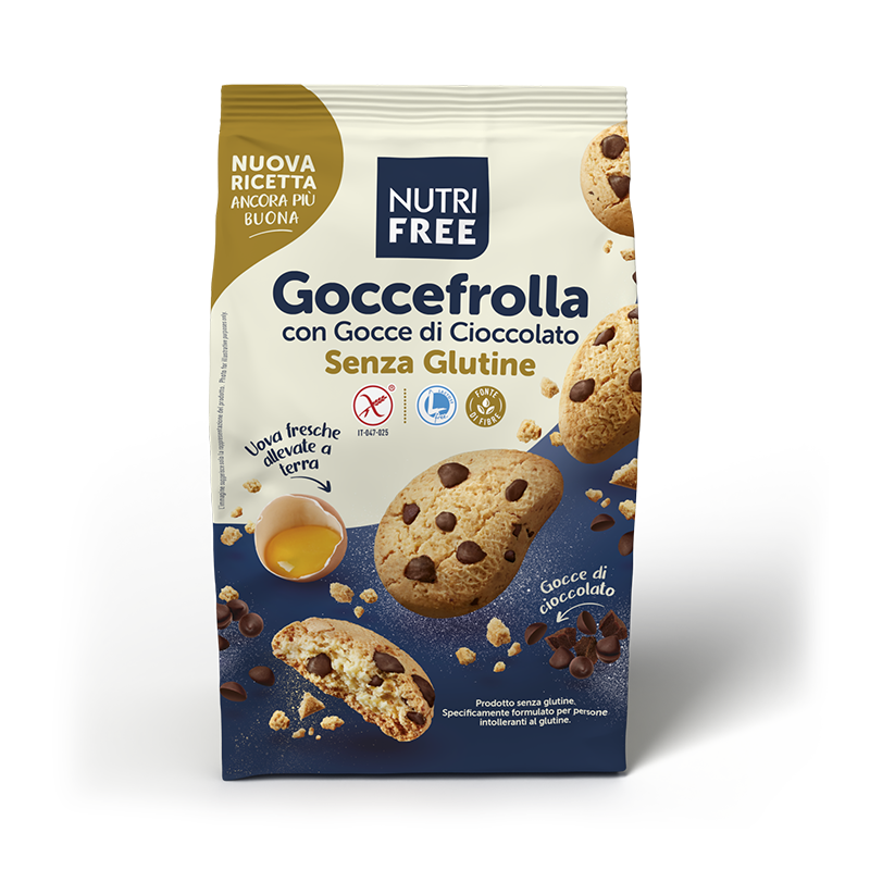 Nutrifree Goccefrolla gocce cioccolato biscotti