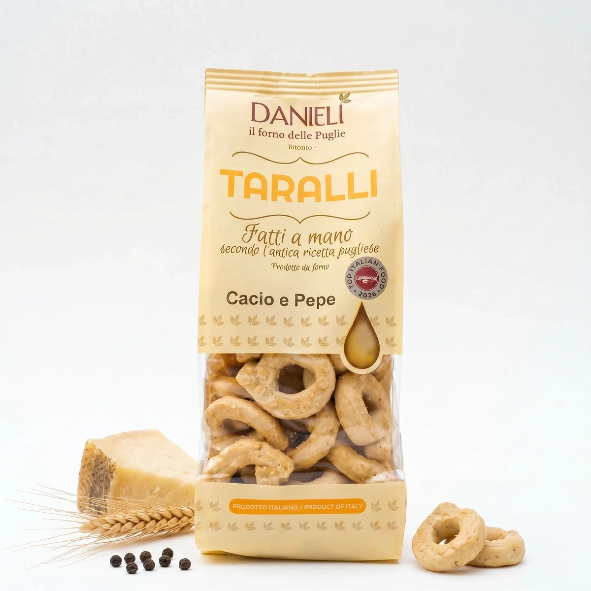 Danieli Taralli Speciali Cacio e Pepe taralli 240g piccanti