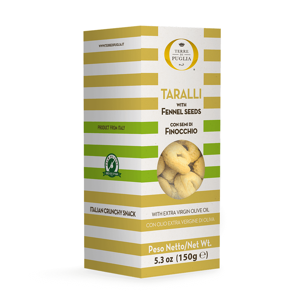 Terre di Puglia Gourmet taralli Semi Finocchio box 150g