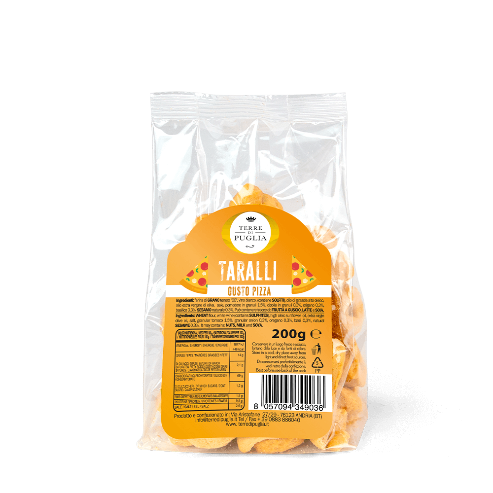 Terre di Puglia Tradizione taralli gusto pizza