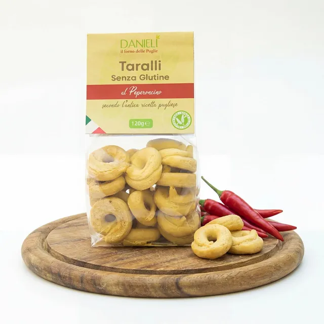 Danieli Taralli Pugliesi Senza Glutine Peperoncino 120g