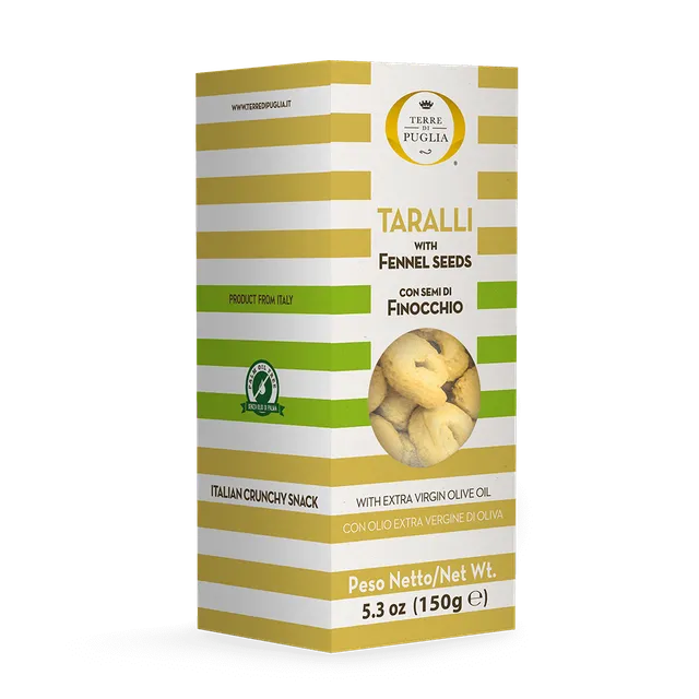 Terre di Puglia Gourmet taralli Semi Finocchio box 150g
