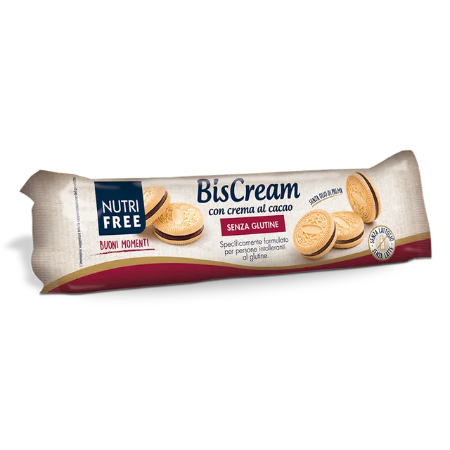 Nutrifree Merende e snack Biscream Biscotti crema Cacao