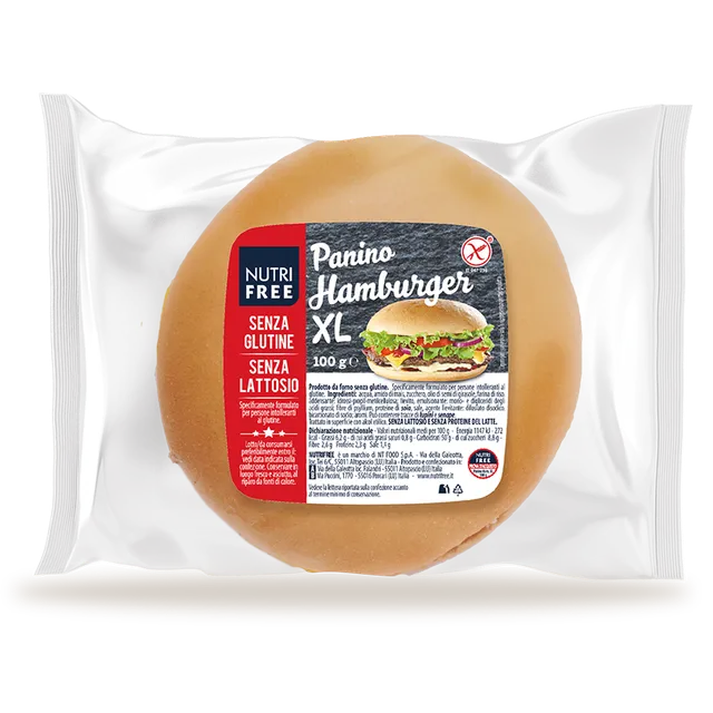 Nutrifree Panino Hamburger XL pane senza glutine e lattosio