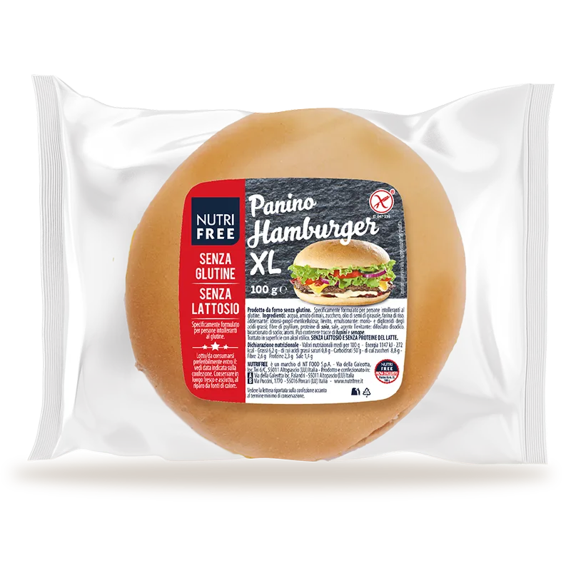 Nutrifree Panino Hamburger XL pane senza glutine e lattosio