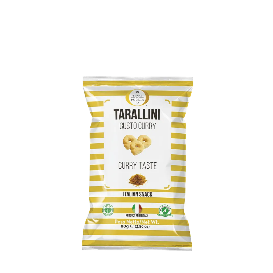 Terre di Puglia Millerighe Tarallini Curry 80g