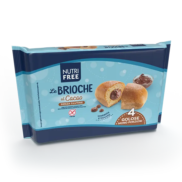 Nutrifree Merende e snack Le Brioche al Cacao brioche x4 senza glutine
