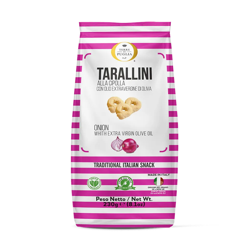Terre di Puglia Millerighe Tarallini Cipolla 230g