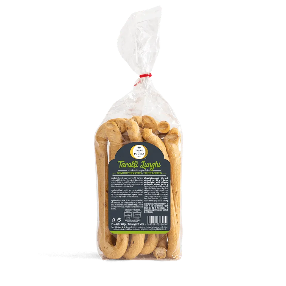 Terre di Puglia Taralli Lunghi Finocchio 300g Mano