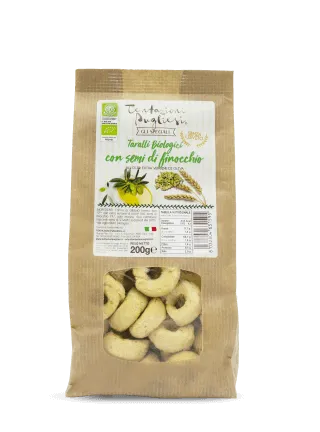 Tentazioni Pugliesi Biologico Taralli Biologici Finocchio 6x200g