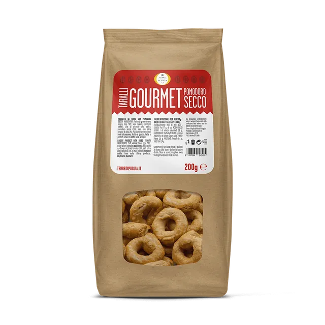 Terre di Puglia Taralli Gourmet Pomodoro Secco 200g