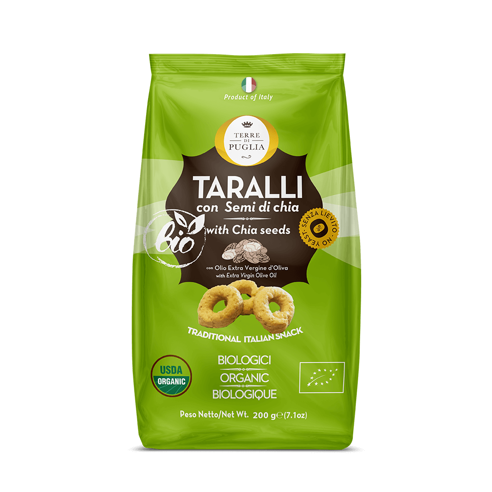 Terre di Puglia Taralli Bio taralli 200g semi di chia