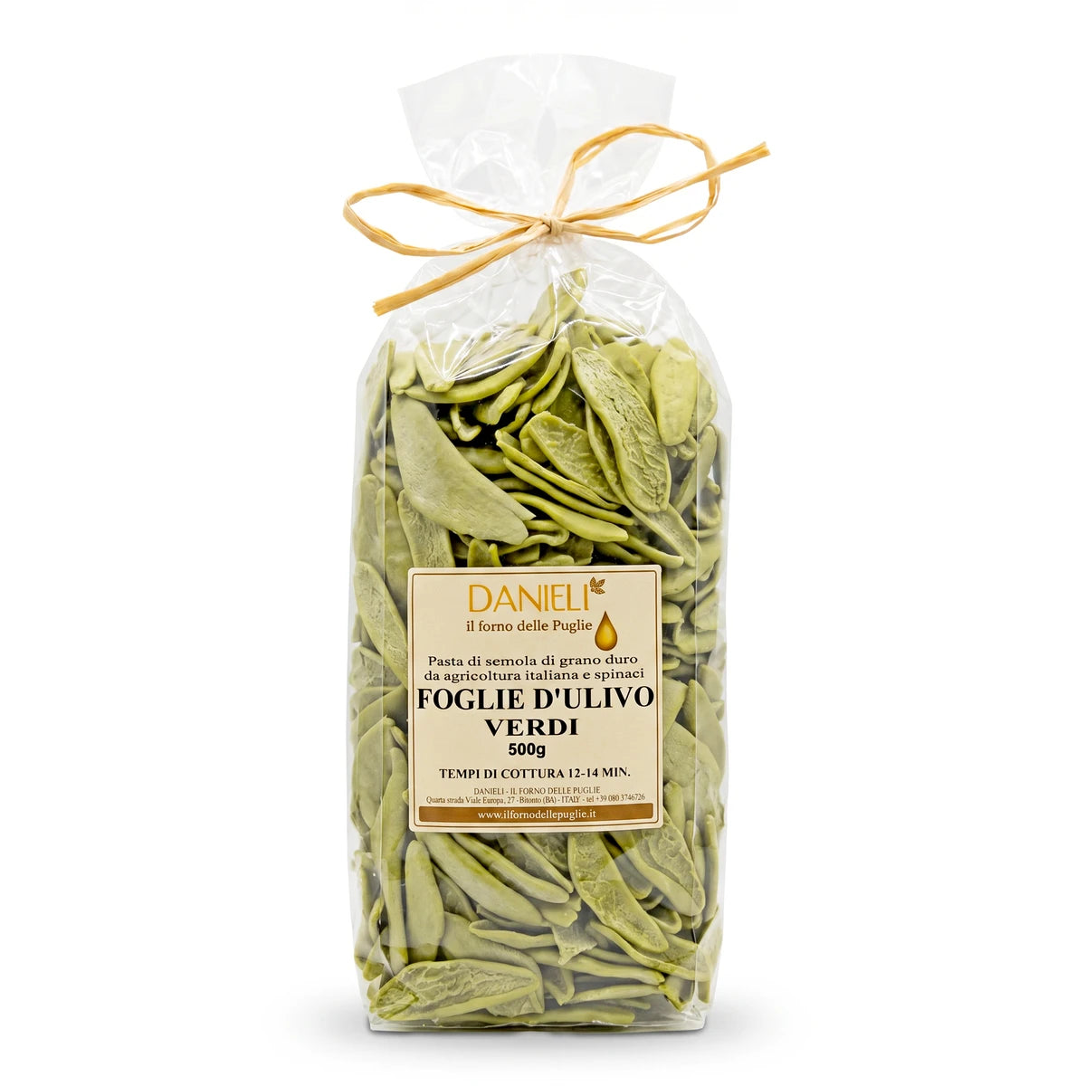 Danieli Orecchiette foglie ulivo spinaci pasta 500g