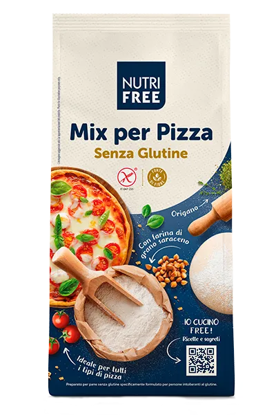 Nutrifree Mix per Pizza farina senza glutine per impasto