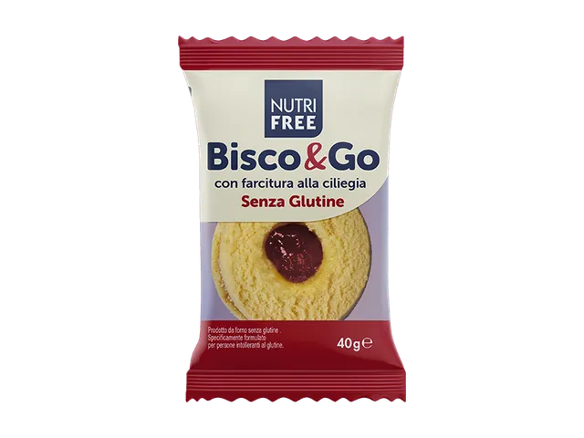 Nutrifree Bisco&Go biscotto ciliegia monoporzione senza glutine