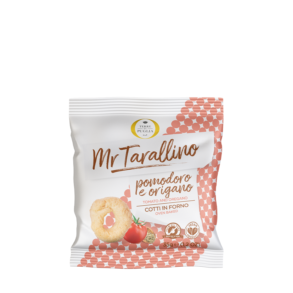 Terre di Puglia Mr Tarallino tarallini 35g pomodoro origano 60pz