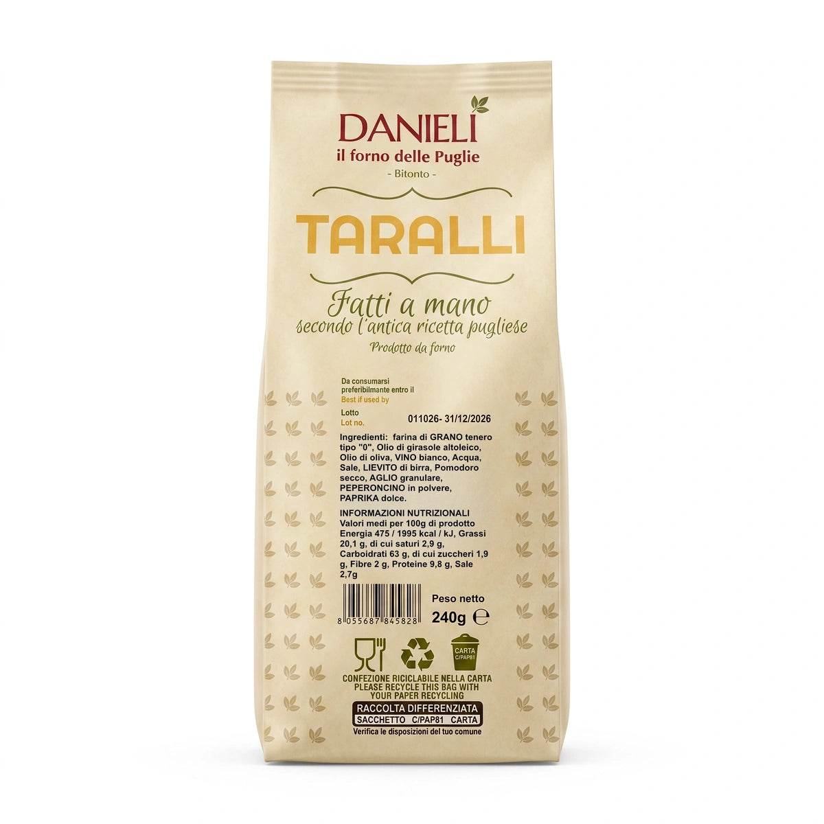 Danieli Taralli Speciali All’assassina taralli 240g piccanti