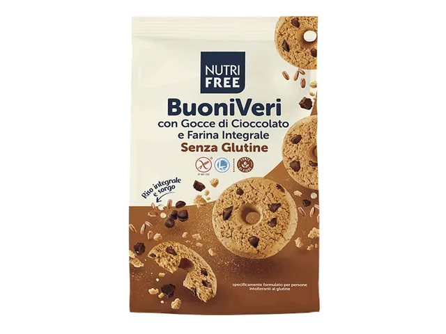 Nutrifree Buoni Veri cioccolato biscotti integrali