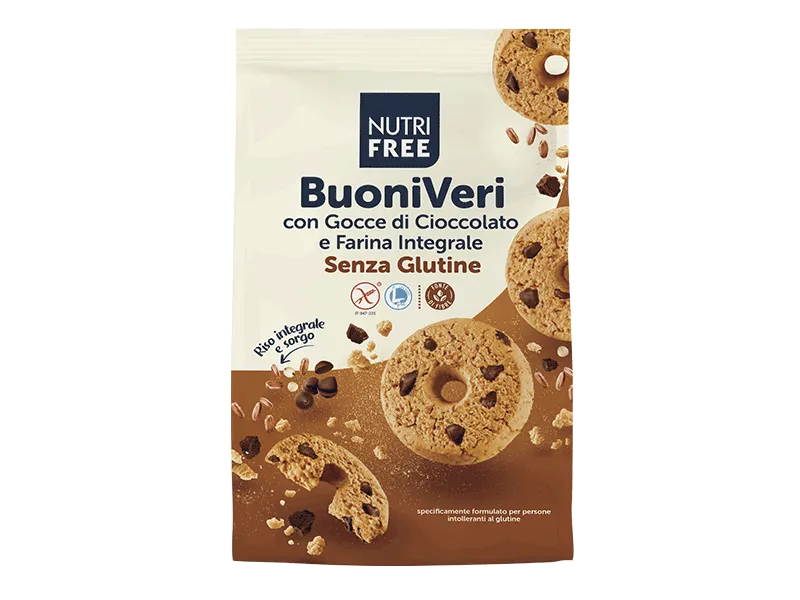 Nutrifree Buoni Veri cioccolato biscotti integrali