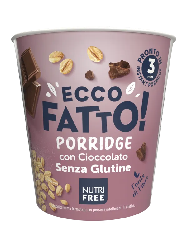Nutrifree Instant Cup Porridge Cioccolato tazza