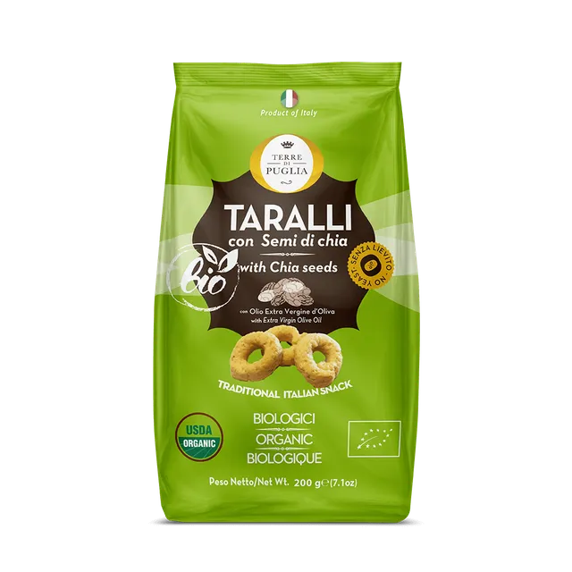 Terre di Puglia Taralli Bio taralli 200g semi di chia
