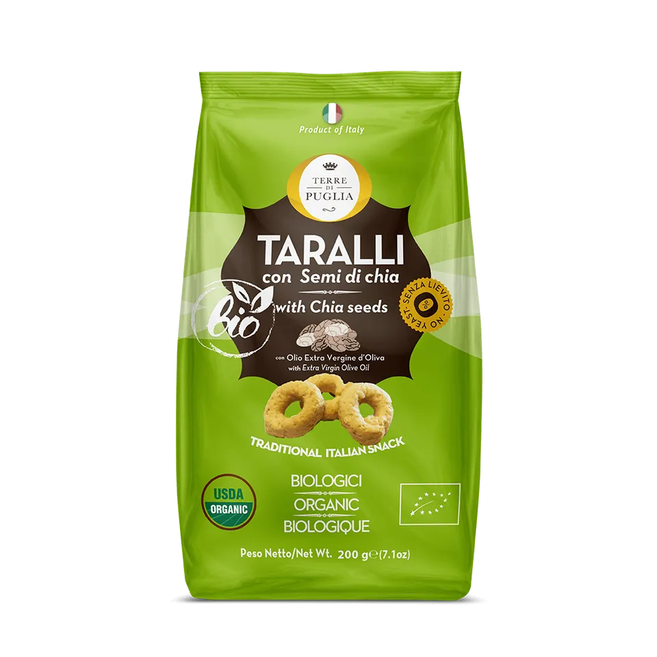 Terre di Puglia Taralli Bio taralli 200g semi di chia