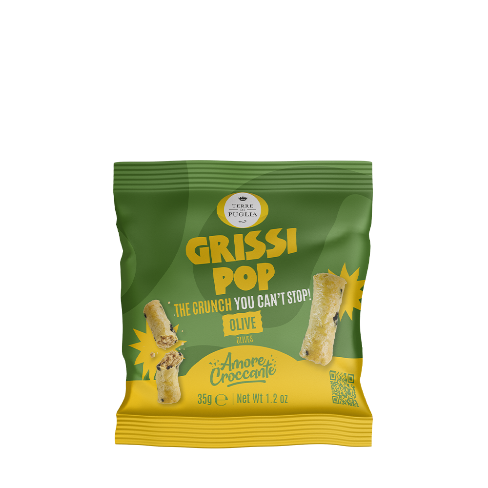 Terre di Puglia Grissi Pop Grissini Olive 35g