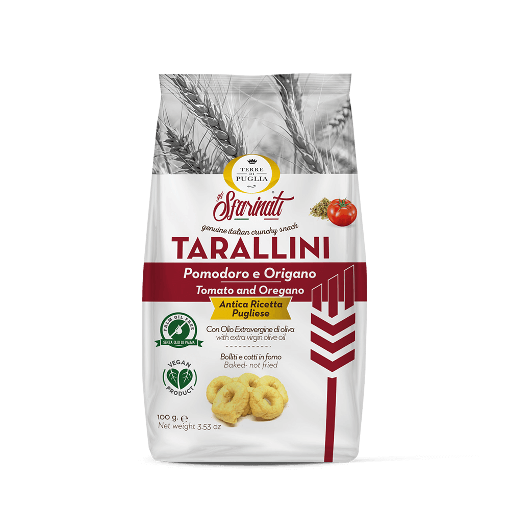 Terre di Puglia Sfarinati snack pomodoro origano 100g forno
