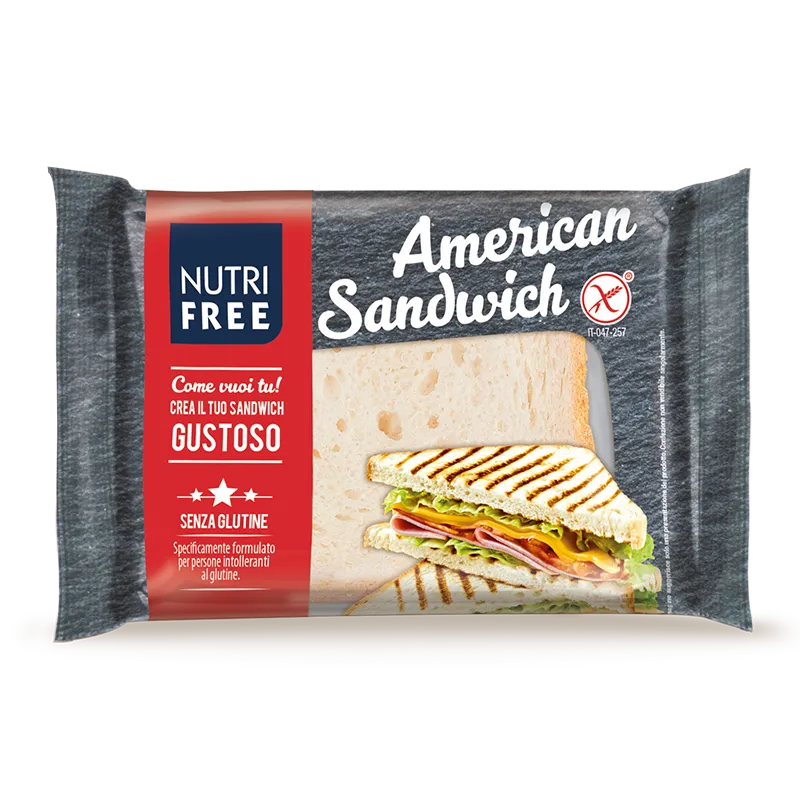 Nutrifree Pane e sostituti American Sandwich senza lattosio