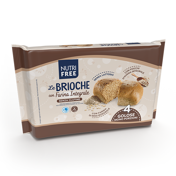 Nutrifree Merende e Snack Brioche Integrale brioche senza lattosio