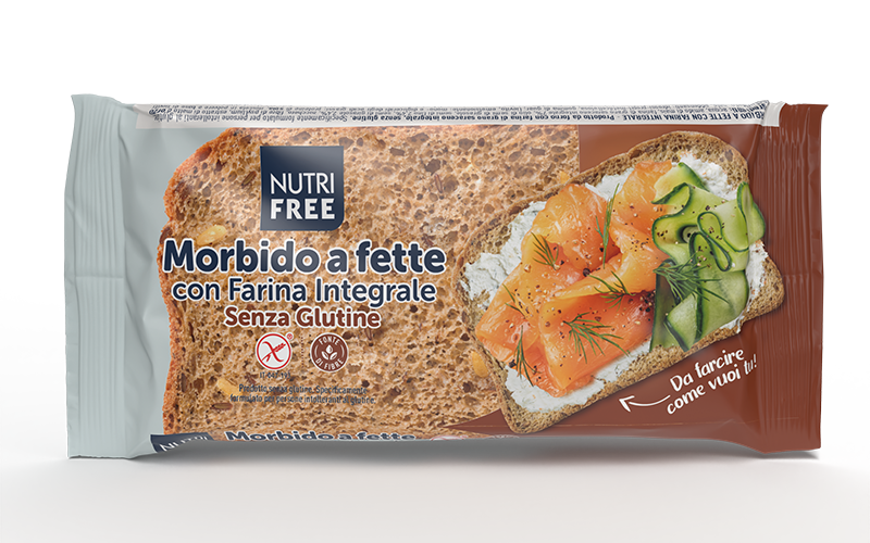 Nutrifree Morbido a fette pane integrale senza lattosio