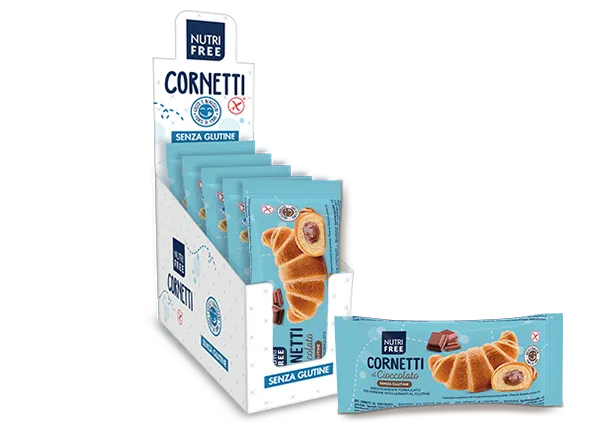 Nutrifree Cornetti al Cioccolato Display Box 5 Monoporzioni