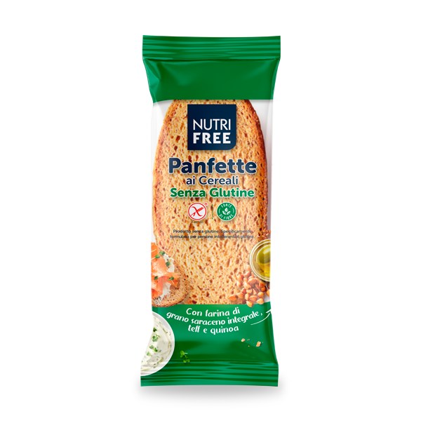 Nutrifree Panfette ai Cereali Monoporzione Pane senza Glutine