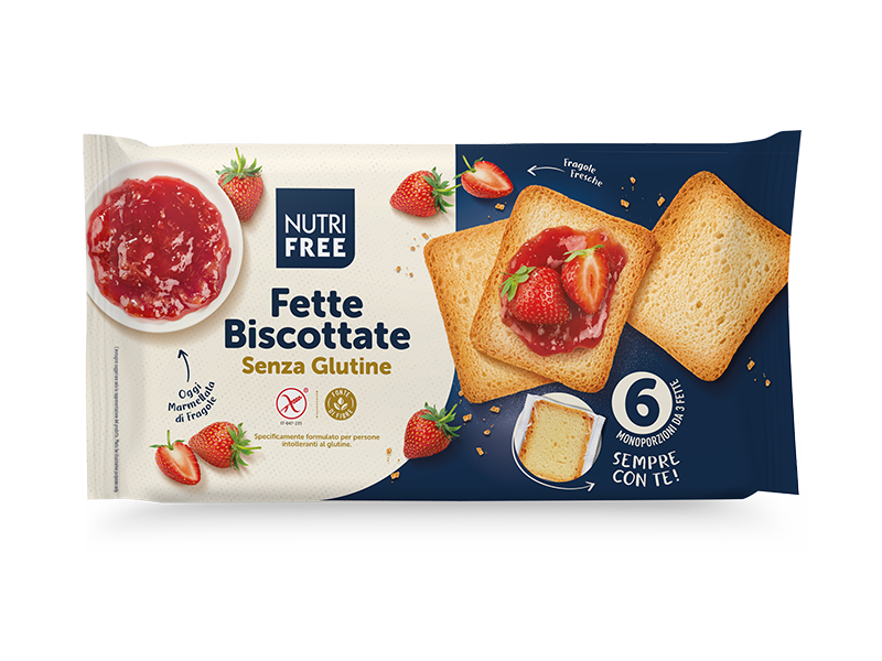 Nutrifree Colazione e Biscotti Fette Biscottate fette 6 monoporzioni