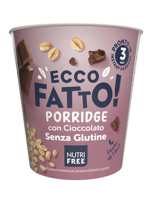 Nutrifree Instant Cup Porridge Cioccolato tazza