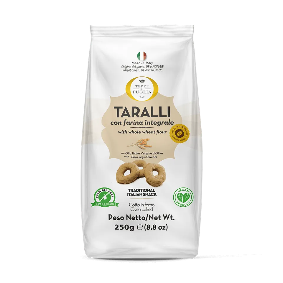 Terre di Puglia I Moderni Integrali taralli 250g fibre